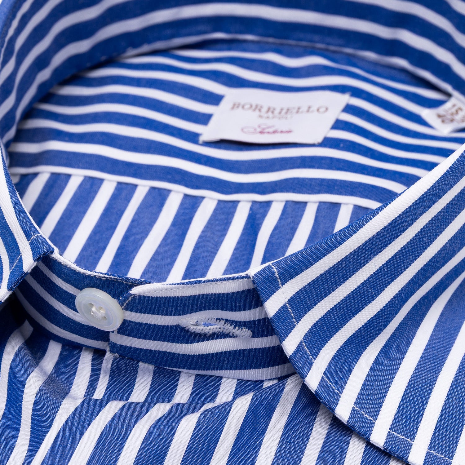 Gestreiftes Hemd "Quello Elegante" aus reiner Baumwolle - Handarbeit